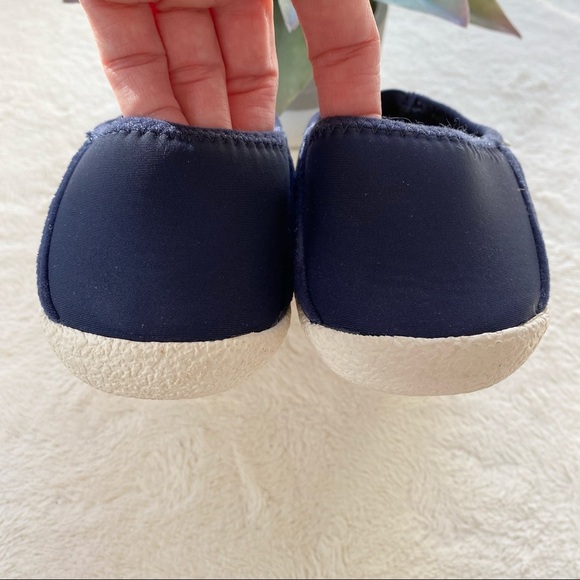 TOMS Rodeo Faux Fur Lined Twill blue check plaid Mens 7 convertible Slippers - Picture 9 of 13